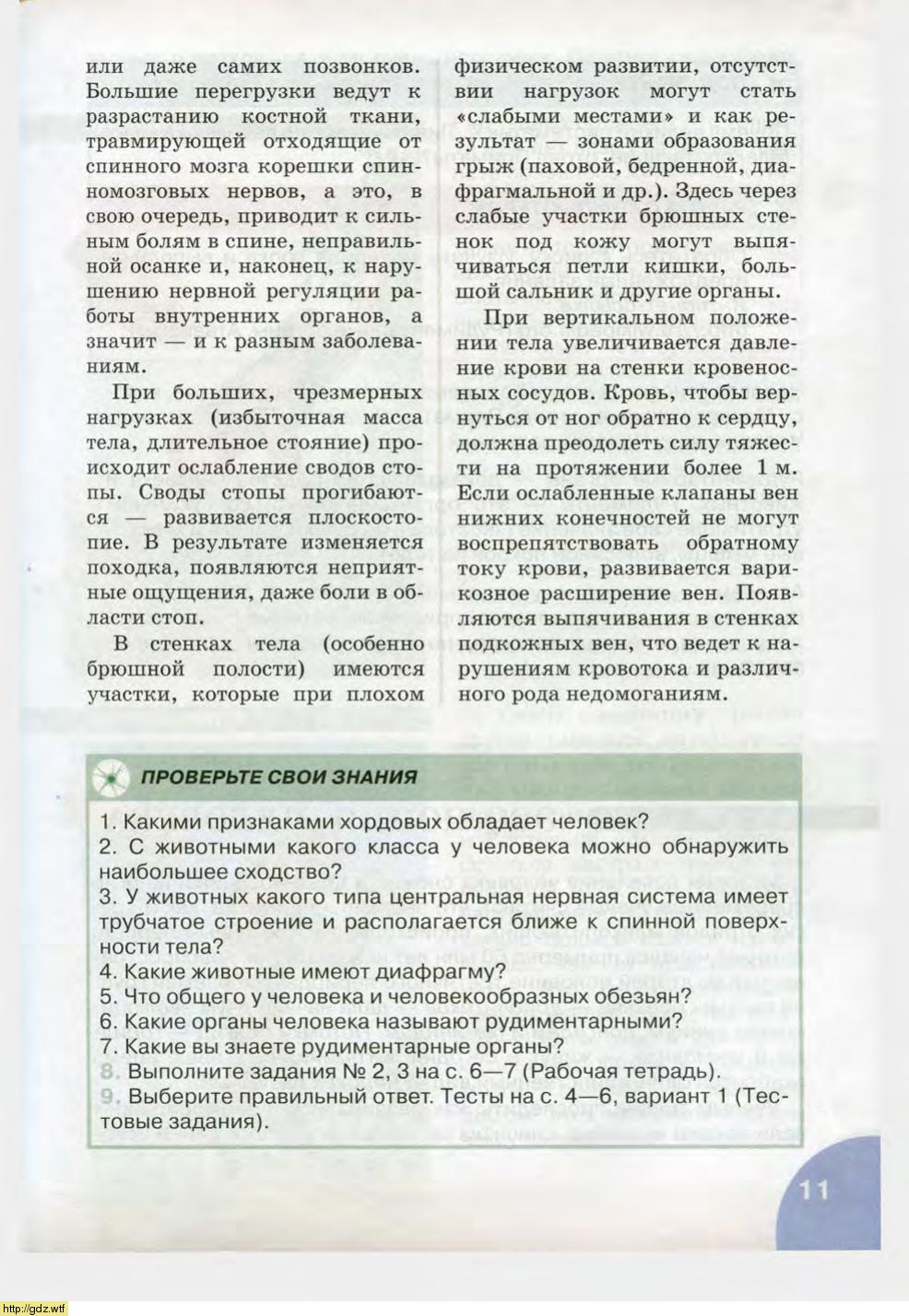 Биология за 8-ой класс - Н.И. Сонин, М.Р. Сапин. Биология.Человек. 8-ой ...