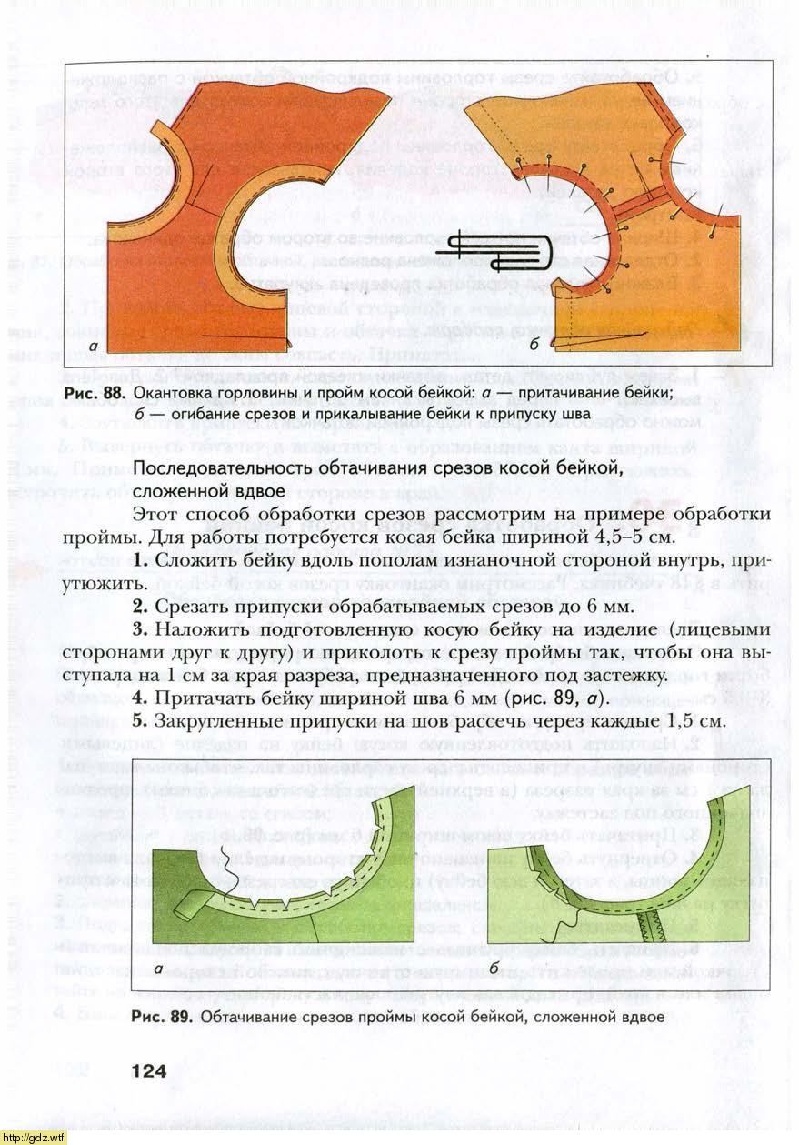 Обработка горловины бейкой схема