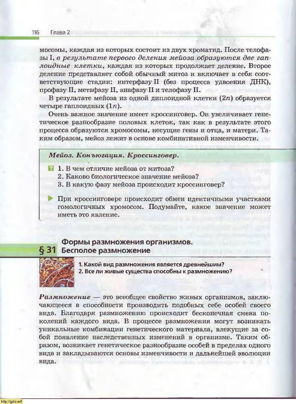 Биология за 10-ый класс - А.А. Каменский, Е.А. Криксунов. Общая ...