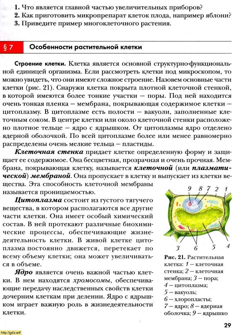 Биология за 6-ой класс - И.Н.Пономарева, О.А.Корнилова. Биология 6-ой ...