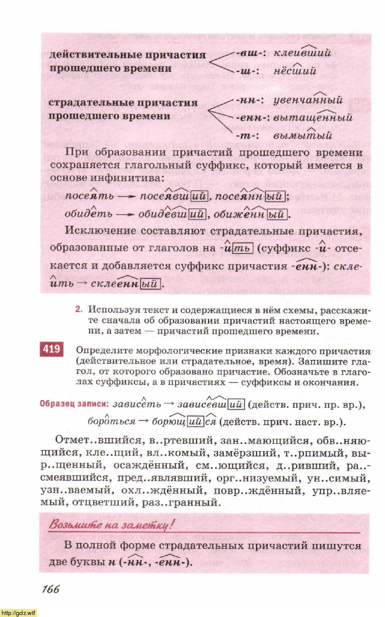 Русский язык за 6-ой класс - М.М. Разумовская, С.И. Львова, В.И ...