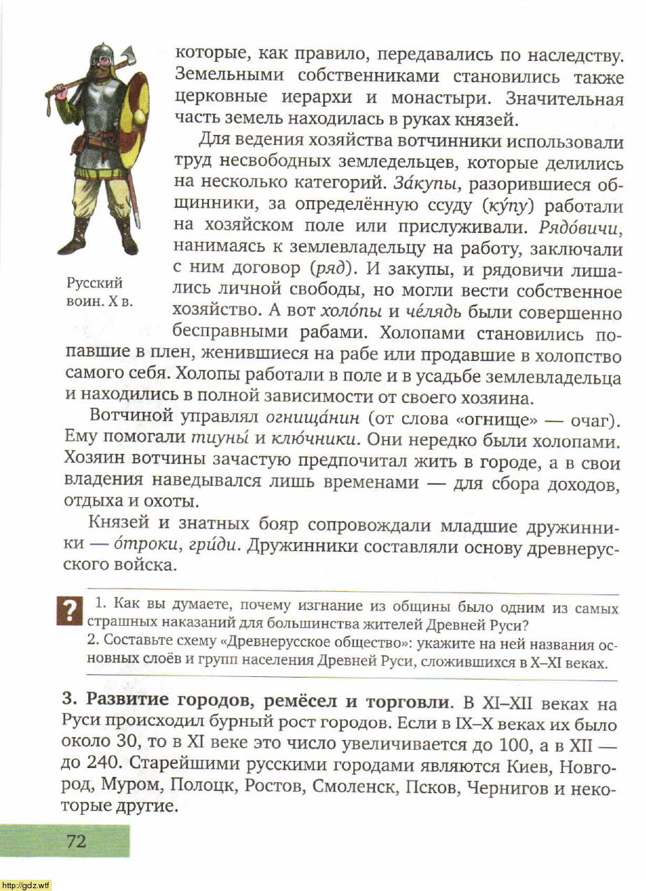 История за 6-ой класс - Е.В. Пчелов. История России с древнейших времен ...